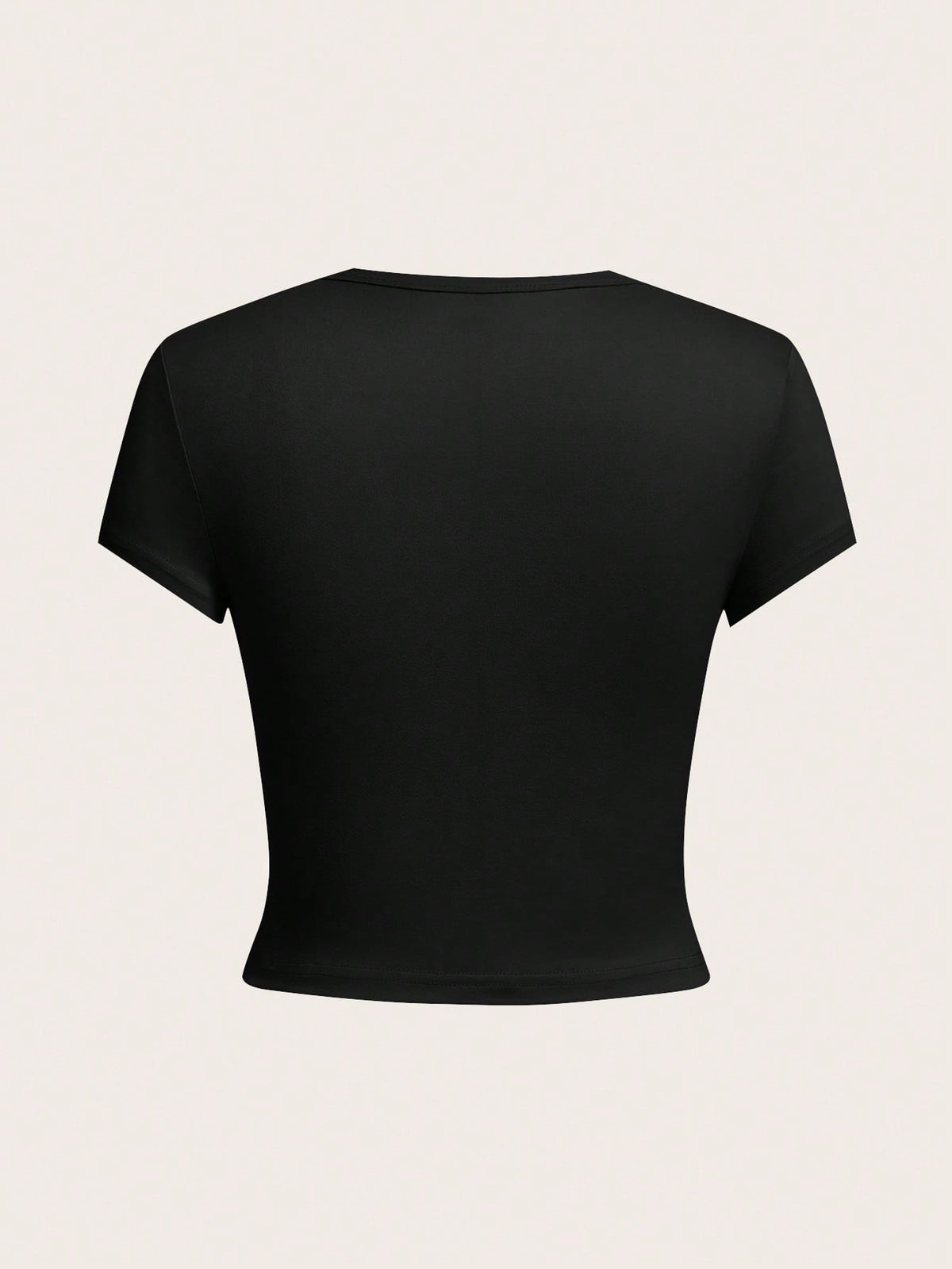 EZwear 4pcs Pack Round Neck Short Sleeve Fitted Women T-Shirts For Summer Suitable For Going Out