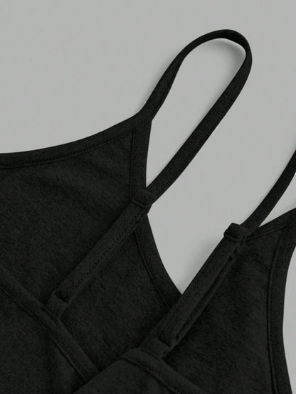 EZwear 4pcs/Set Women's Casual Cropped Tank Tops, Suitable For Summer Back To School