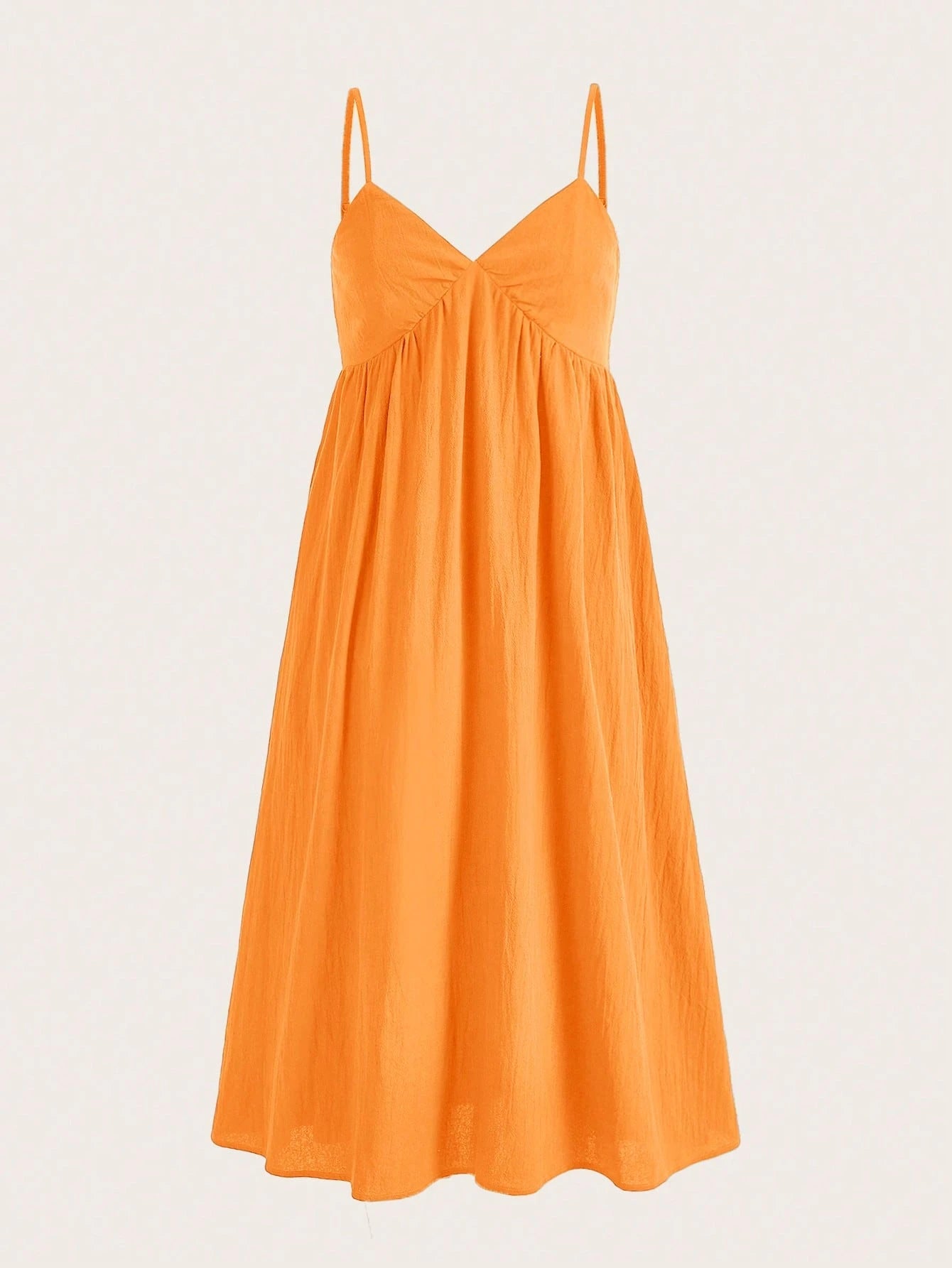 EZwear Casual Holiday Solid Cami Dress For Summer Vacation
