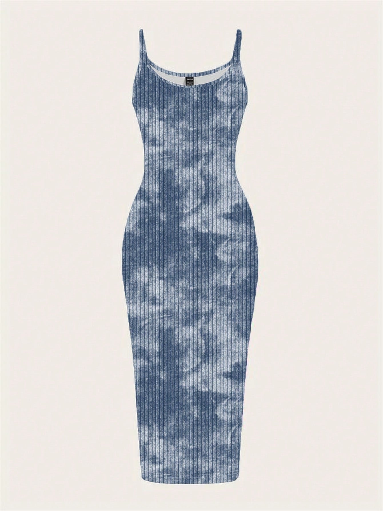 EZwear Casual Minimalist Street Tie-Dye Full Print Sleeveless Maxi Dress, Suitable For Summer,Summer Dresses For Women Chic Dress