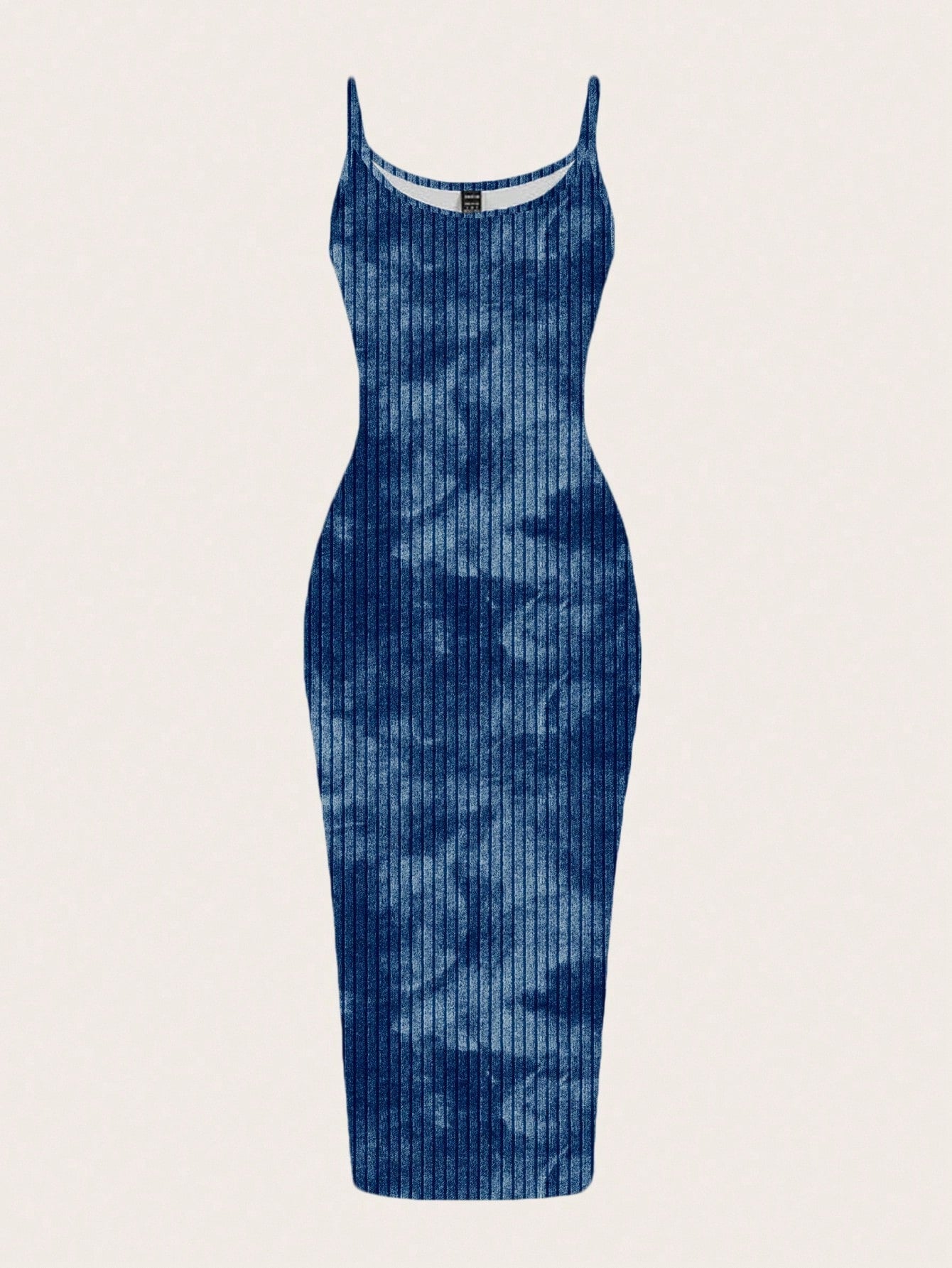 EZwear Casual Minimalist Street Tie-Dye Full Print Sleeveless Maxi Dress, Suitable For Summer,Summer Dresses For Women Chic Dress