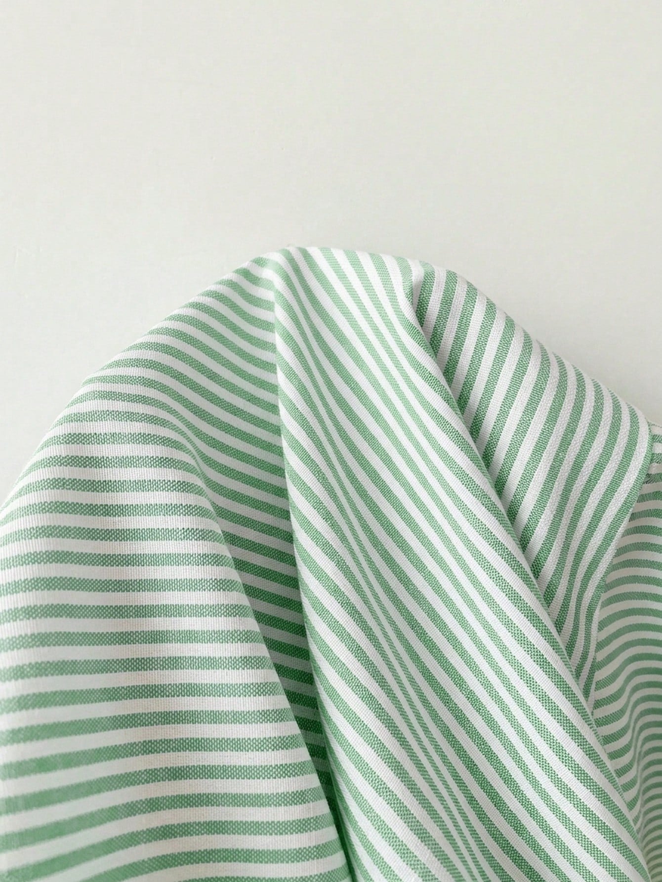 EZwear Green Striped Woven Women's Shirt,Summer Top