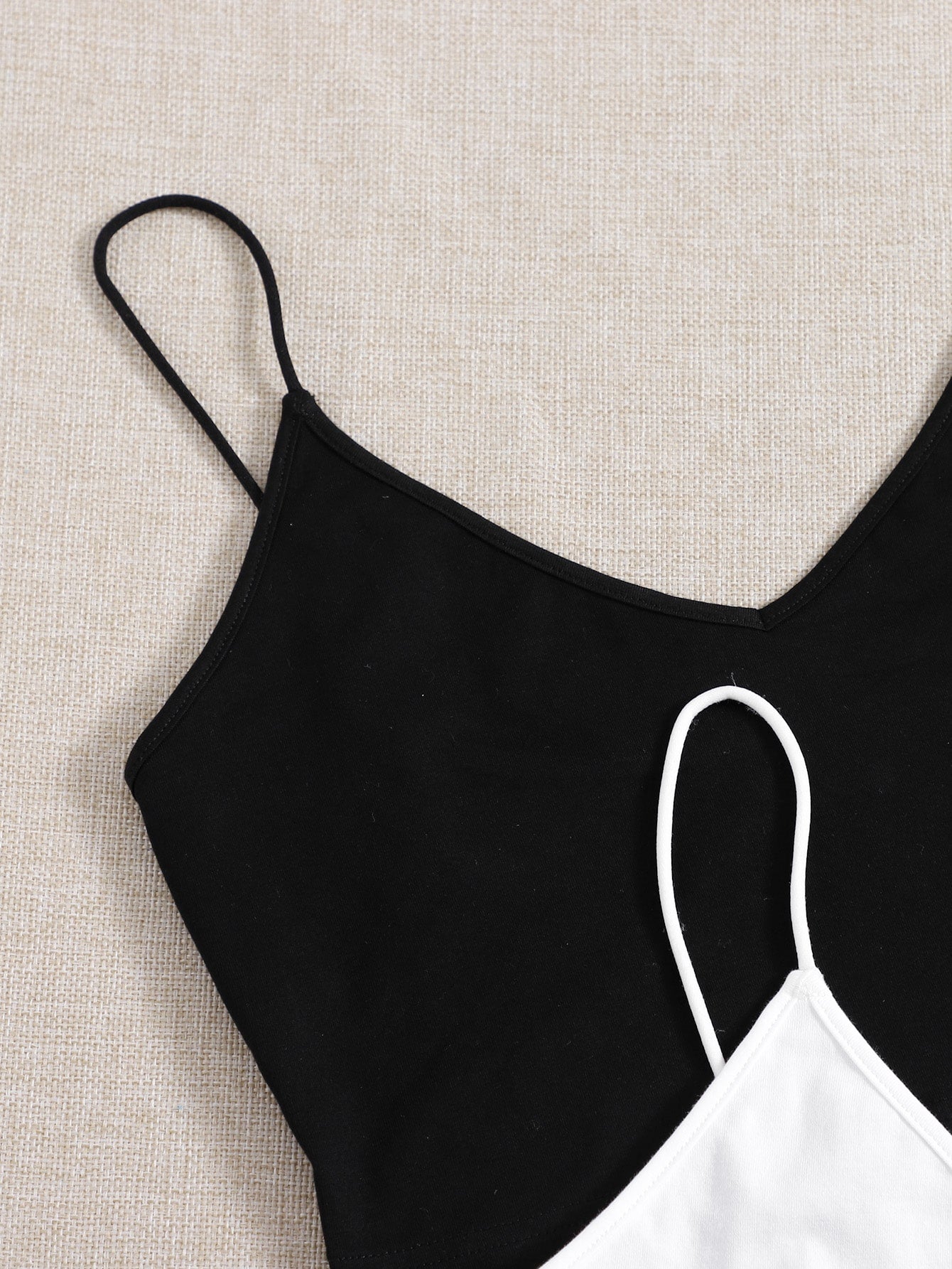 EZwear Plus 2pcs Solid Crop Cami Top