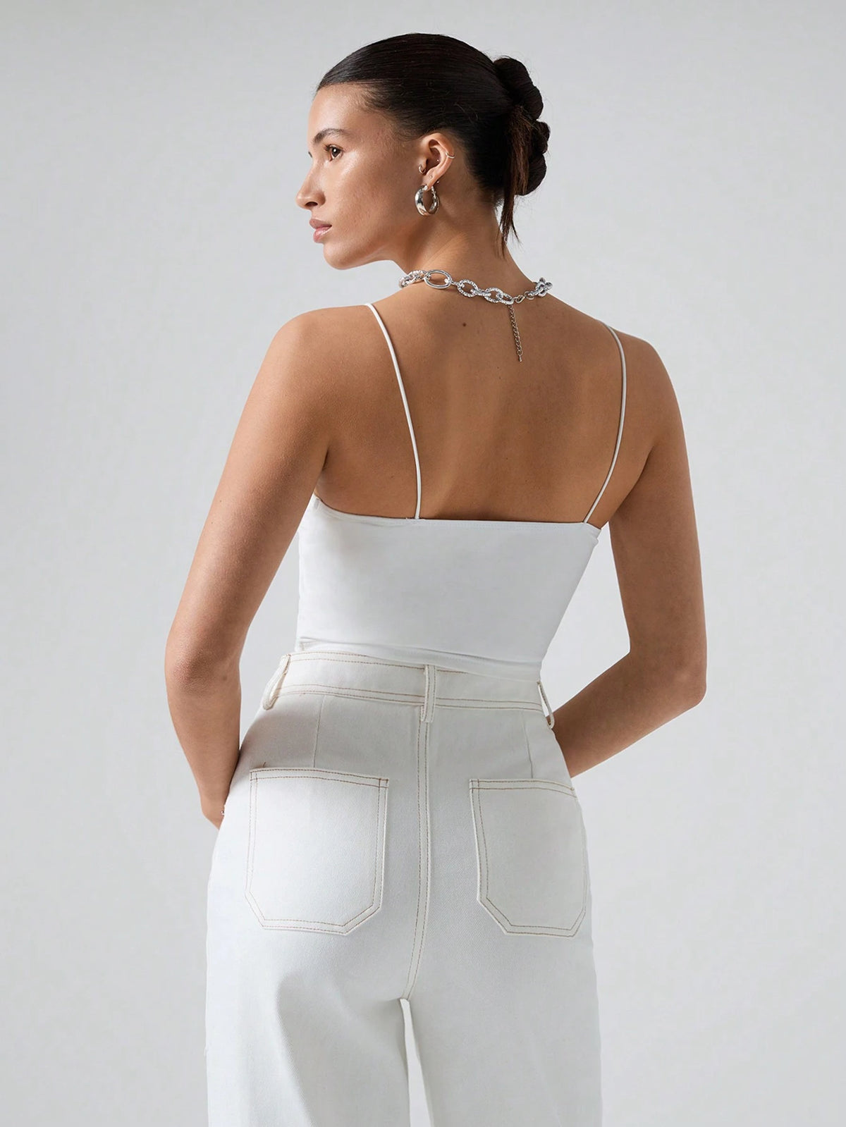 EZwear Summer Solid Crop Casual Cami Top