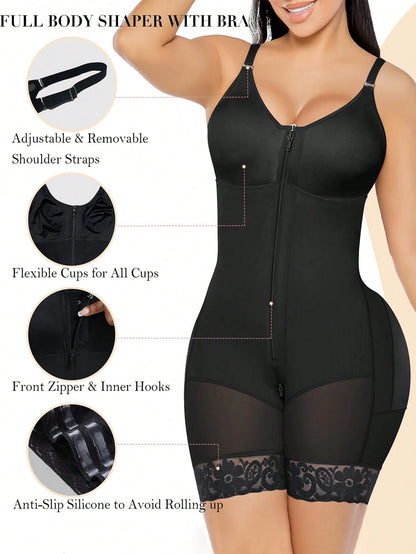 Faja Colombianas Moldeadoras Shapewear Tummy Control Full Body Shaper