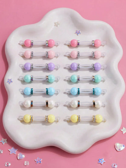 Fake Nipple Jewelry Non Piercing Adjustable Nipple Jewelry,Silicone Colorful Bead Fake Nipple Rings For Women
