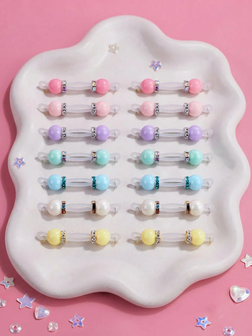 Fake Nipple Jewelry Non Piercing Adjustable Nipple Jewelry,Silicone Colorful Bead Fake Nipple Rings For Women