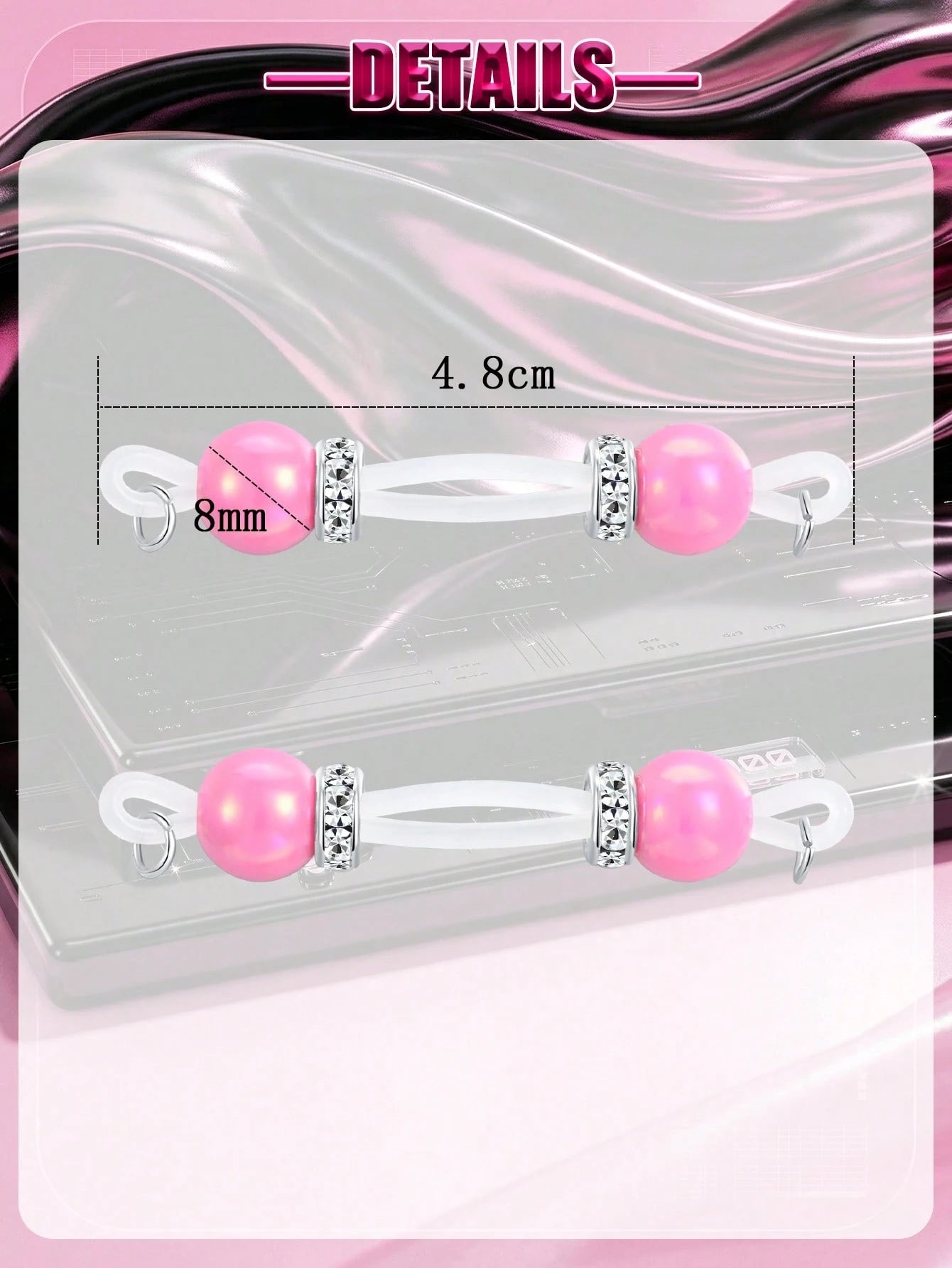 Fake Nipple Jewelry Non Piercing Adjustable Nipple Jewelry,Silicone Colorful Bead Fake Nipple Rings For Women