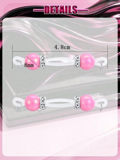 Fake Nipple Jewelry Non Piercing Adjustable Nipple Jewelry,Silicone Colorful Bead Fake Nipple Rings For Women