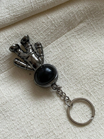 Fashion Astronaut 3D Space Robot Keychain Ring Pendant Creative Universe Bag Accessory Bag Charm Gift, Valentine's Day, Fashion, Suitable For Teenage Girls, Women, College Students, Teachers, White-Co