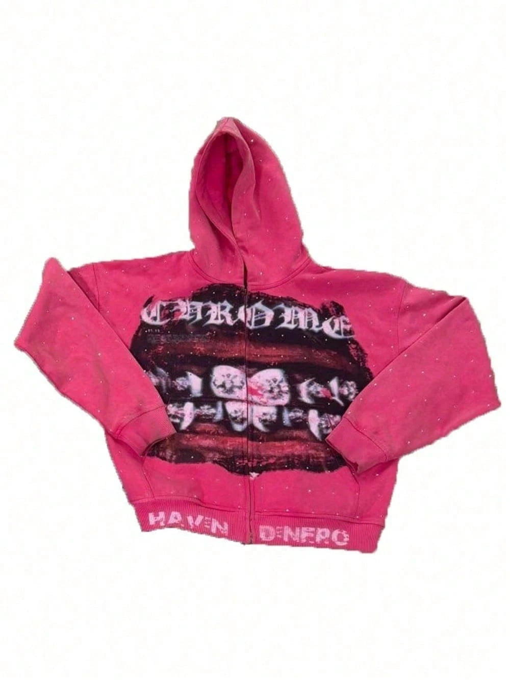 Fashion Loose Spring New, The Same Digital Printing Polka Dot Zipper Sweater For Men And Women