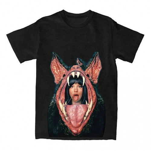 Fashion Singer MelanieMartinez Print T-Shirt Casual Summer Cotton Women/Men Tshirts Loose Unisex Streetwear Vintage Style Teesgraphic Tees Men,Playeras De Hombre,Black Graphic Tee,Funny T Shirt