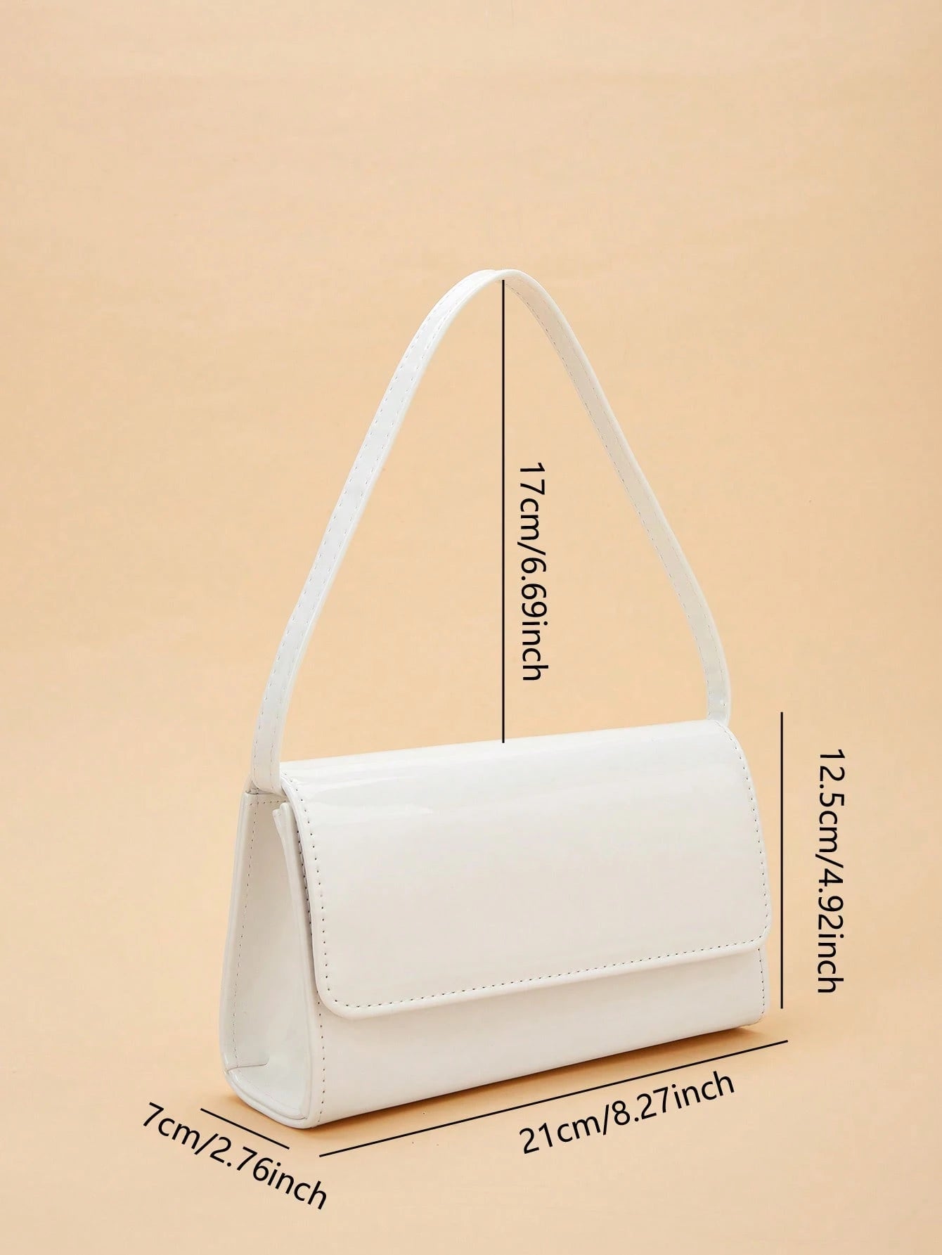 Fashion Solid Color Detachable Mirror PU Leather Handbag Evening Bag, Charming Elegant Women's Business Bag, Suitable For Women's Daily Commute Or Date, Party, Wedding, Ball, Evening/Banquet Occasions