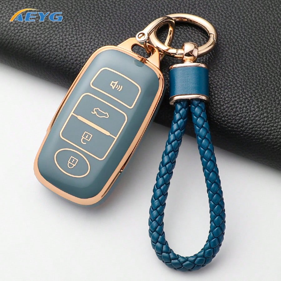 Fashion TPU Car Key Case Cover Fob For Perodua Yaris Ativ Raize Veloz Avanza Rush Daihatsu For To Yota Keychain Auto Accessories