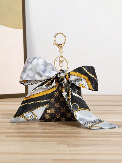 Fashionable Casual Silk Scarf Miniature Bag Charm Small Gifts Gifts For Her Gifts For Women