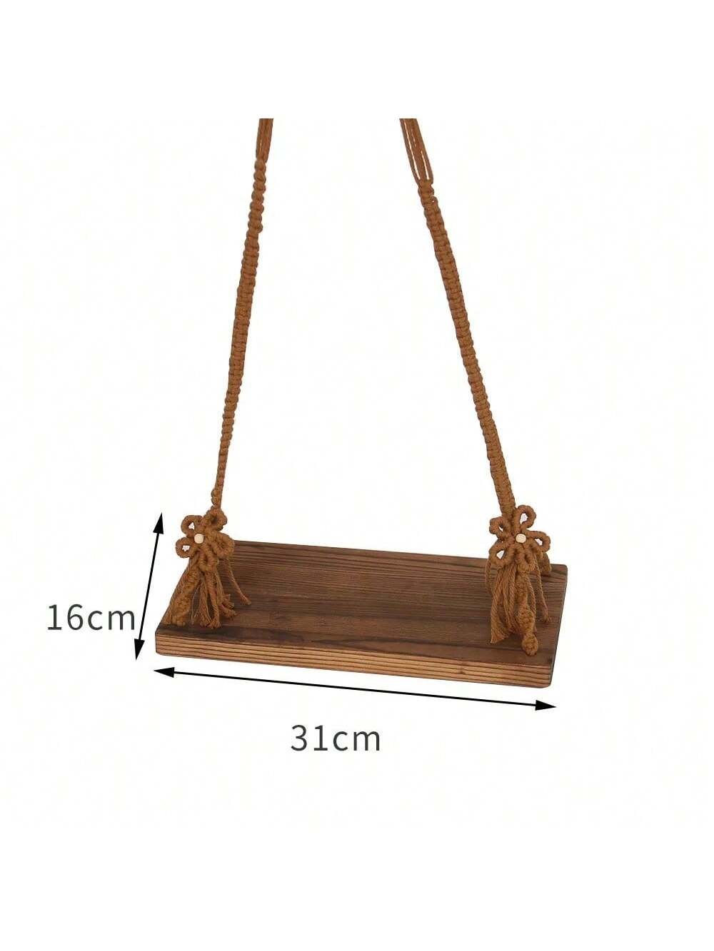 Fashionable Newborn Photography Props, Wooden Baby Swing Posing Accessories, Unisex For Infant, Woven Swing Posing Photo Props