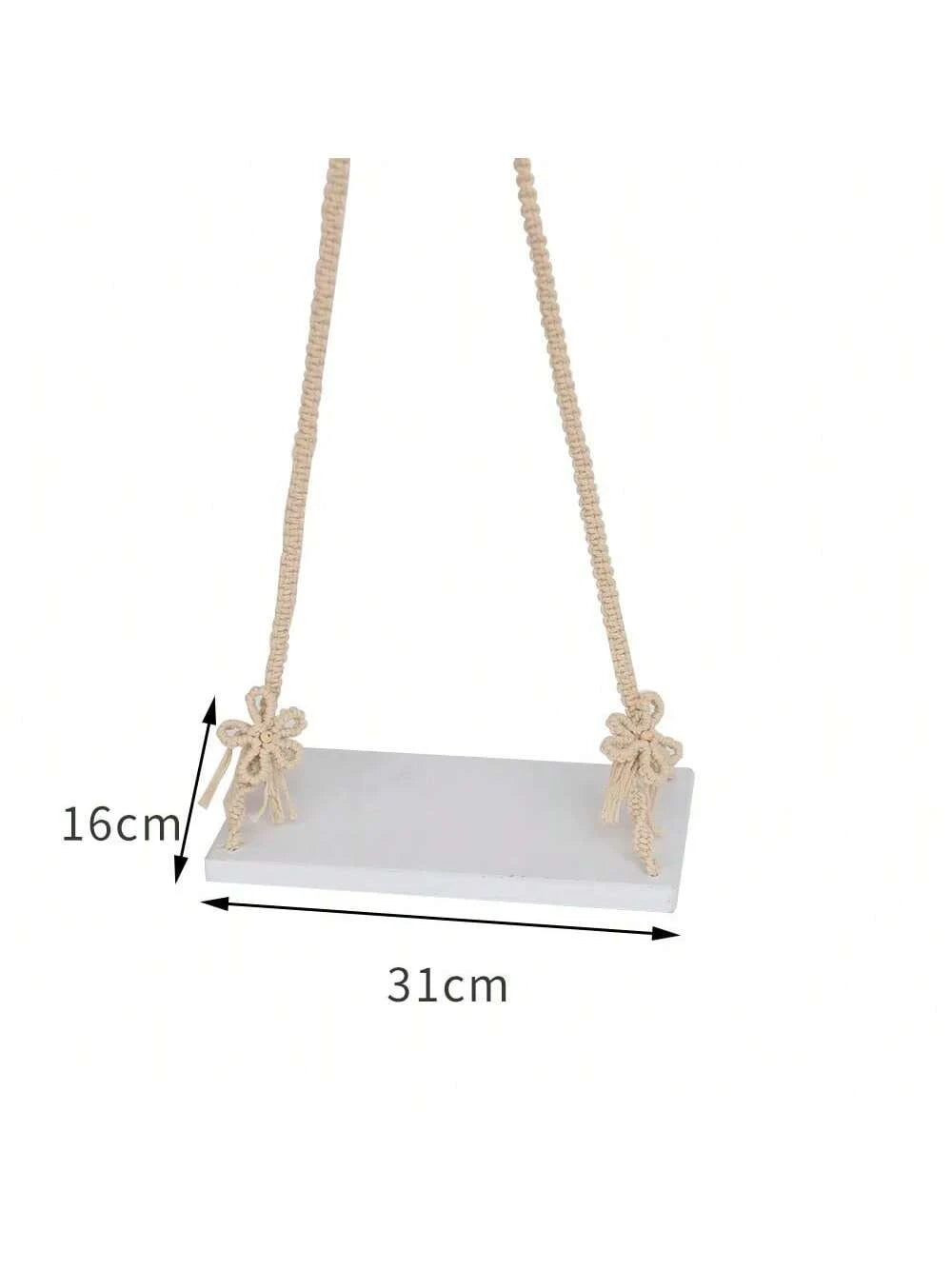 Fashionable Newborn Photography Props, Wooden Baby Swing Posing Accessories, Unisex For Infant, Woven Swing Posing Photo Props