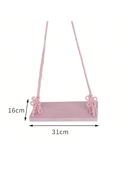 Fashionable Newborn Photography Props, Wooden Baby Swing Posing Accessories, Unisex For Infant, Woven Swing Posing Photo Props