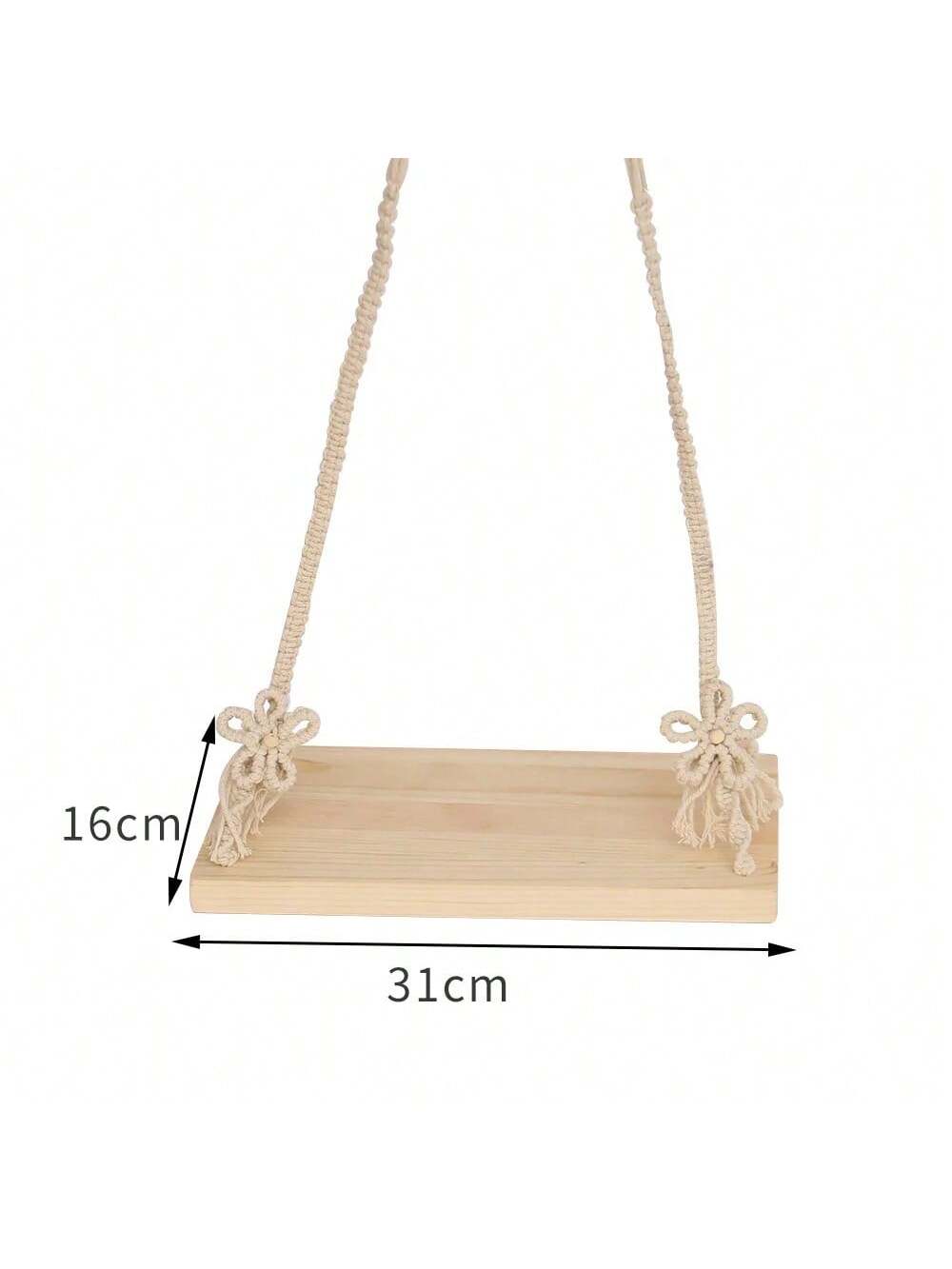 Fashionable Newborn Photography Props, Wooden Baby Swing Posing Accessories, Unisex For Infant, Woven Swing Posing Photo Props