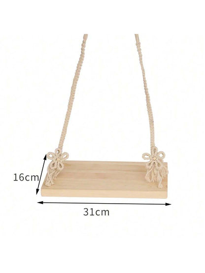 Fashionable Newborn Photography Props, Wooden Baby Swing Posing Accessories, Unisex For Infant, Woven Swing Posing Photo Props