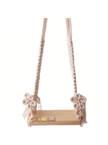 Fashionable Newborn Photography Props, Wooden Baby Swing Posing Accessories, Unisex For Infant, Woven Swing Posing Photo Props