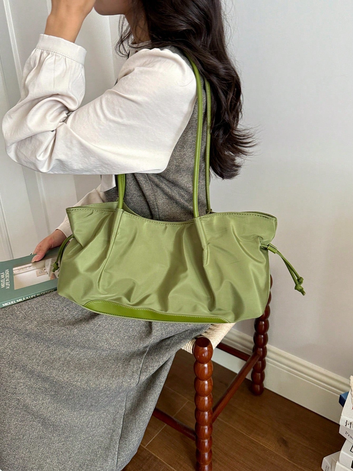 Fashionable Versatile New Style Minimalist Tote Bag For Women, Large Capacity Commuter Shoulder Bag, Lightweight Casual Handbag