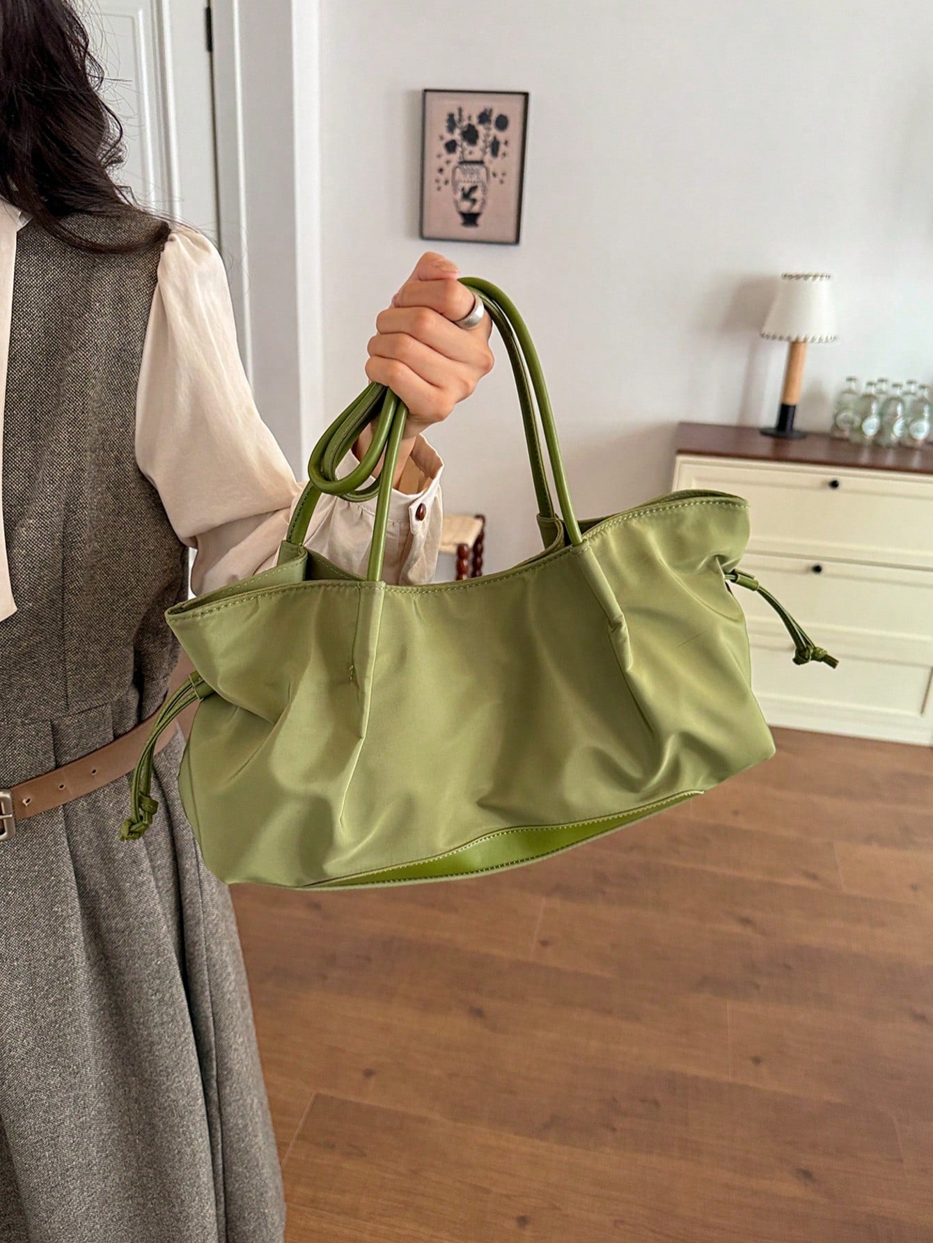 Fashionable Versatile New Style Minimalist Tote Bag For Women, Large Capacity Commuter Shoulder Bag, Lightweight Casual Handbag