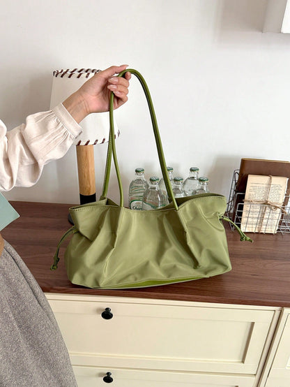 Fashionable Versatile New Style Minimalist Tote Bag For Women, Large Capacity Commuter Shoulder Bag, Lightweight Casual Handbag