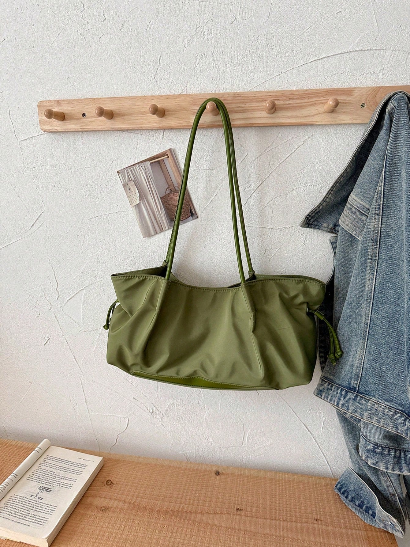 Fashionable Versatile New Style Minimalist Tote Bag For Women, Large Capacity Commuter Shoulder Bag, Lightweight Casual Handbag