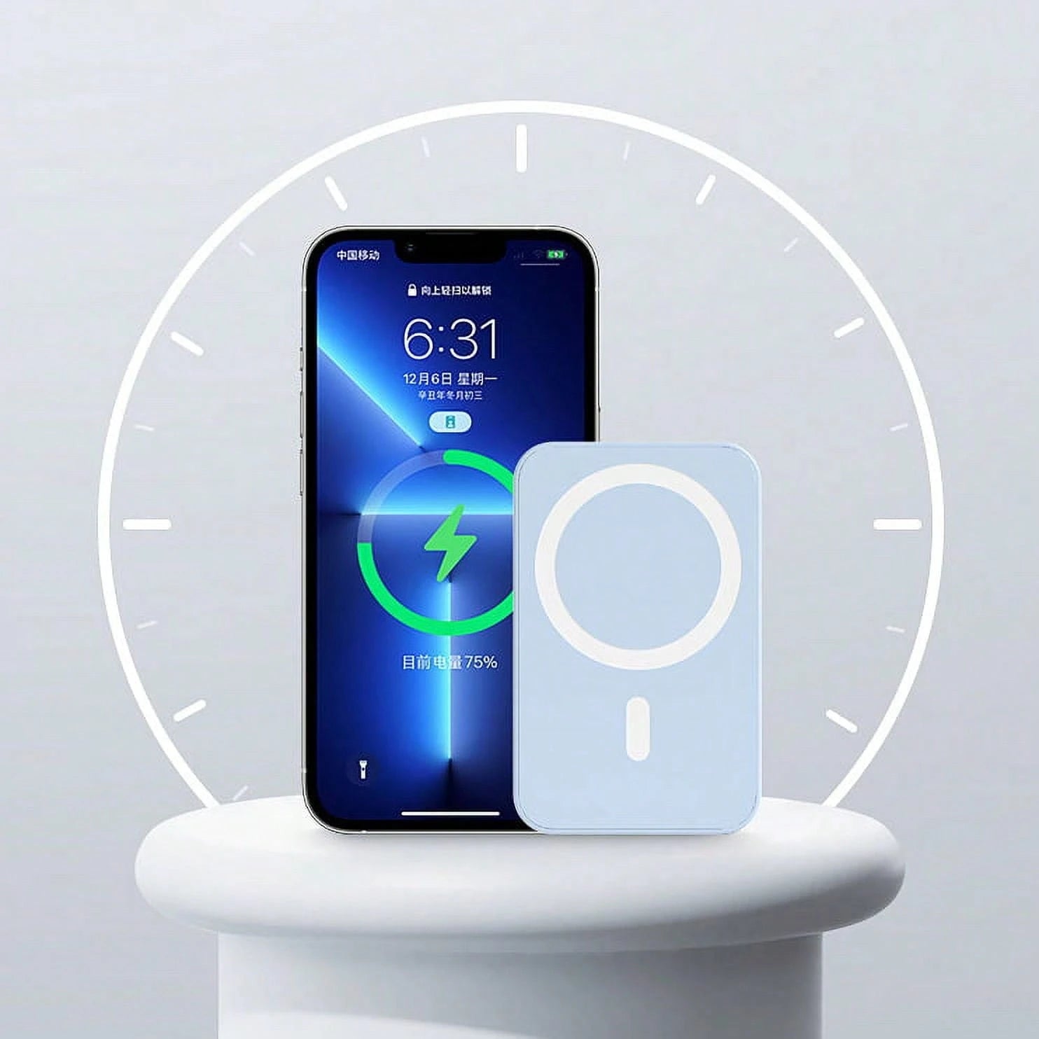 Fast Charging Portable Power Supply 5000mAh MagSafes Magnetic Wireless Power Bank With 20W Fast Charging Ultra-Thin And Compact High-Speed Battery Pack Strong Magnet Precisely Compatible With IPhone 1