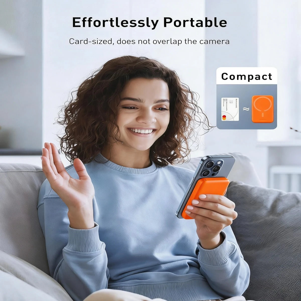 Fast Charging Portable Power Supply 5000mAh MagSafes Magnetic Wireless Power Bank With 20W Fast Charging Ultra-Thin And Compact High-Speed Battery Pack Strong Magnet Precisely Compatible With IPhone 1
