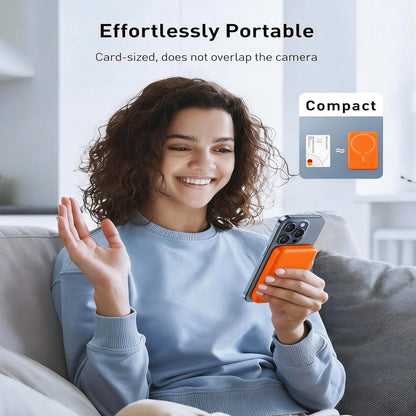 Fast Charging Portable Power Supply 5000mAh MagSafes Magnetic Wireless Power Bank With 20W Fast Charging Ultra-Thin And Compact High-Speed Battery Pack Strong Magnet Precisely Compatible With IPhone 1