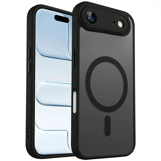 Faux Leather Textured Magnetic Matte Phone Case (For IPhone Air 17 16 15 Plus 14 13 12 Min 11 And Camera Lens Protector)- Protective Phone Case Iphone17 Pro Max Case Iphone17 Pro Case Iphone17 Case I