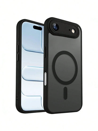 Faux Leather Textured Magnetic Matte Phone Case (For IPhone Air 17 16 15 Plus 14 13 12 Min 11 And Camera Lens Protector)- Protective Phone Case Iphone17 Pro Max Case Iphone17 Pro Case Iphone17 Case I