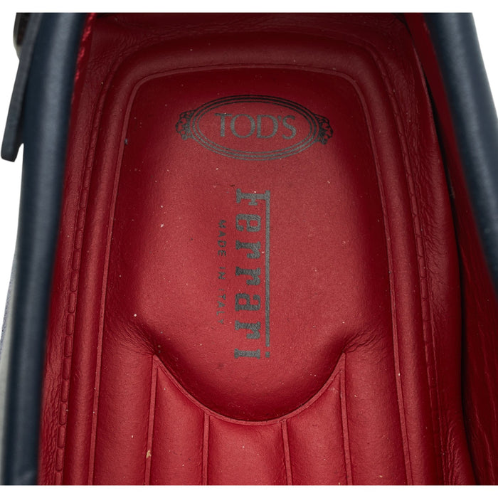 Ferrari Gommino Blue Suede Driving Loafers UK 8