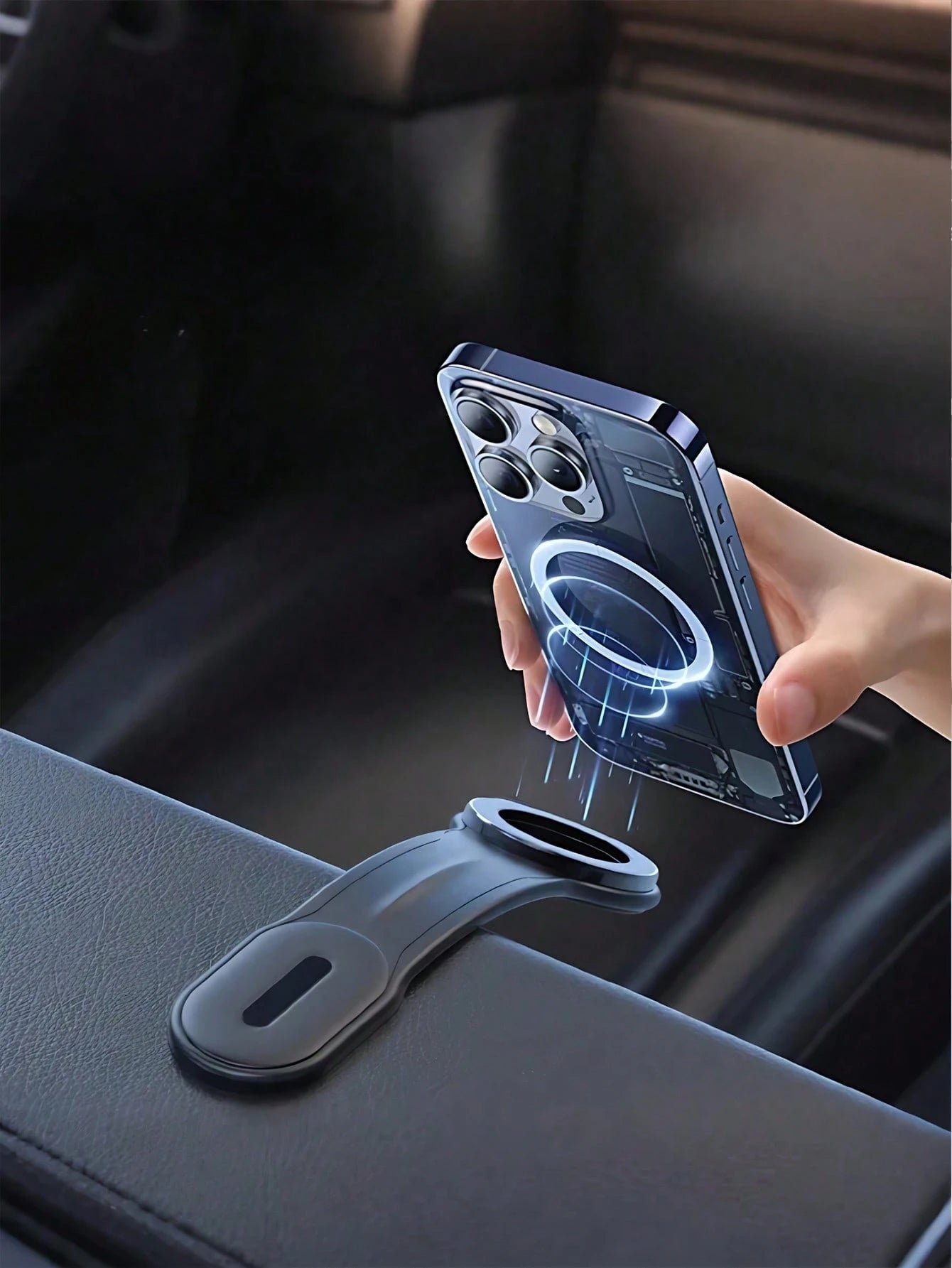 Flexible Magnetic Car Phone Holder – Adjustable Aluminum Alloy Arm With 360° Rotation, Shapeable Design For Custom Viewing Angles, Clamp-Free, Scratch & Shock Proof, Universal Compatible With IPhone&