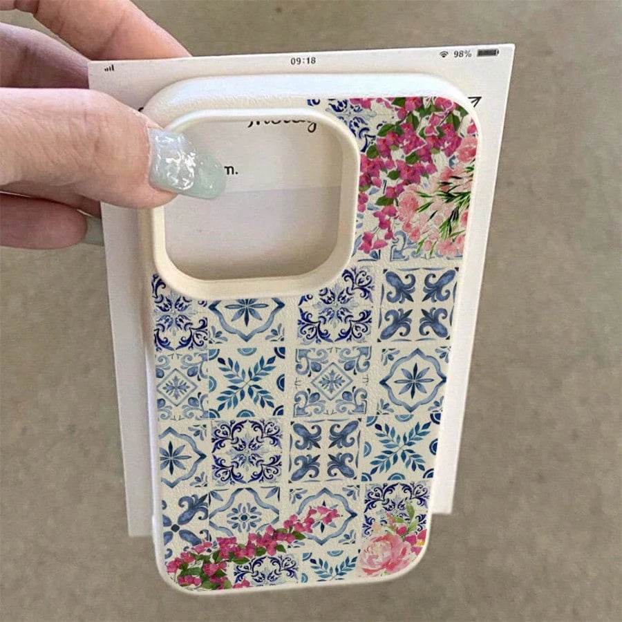 Floral Plaid Pattern Suitable For TPU, Suitable As Birthday And Christmas Gifts For Couples, Women, Daughters, Boyfriends, Girlfriends, And Teenage Girls