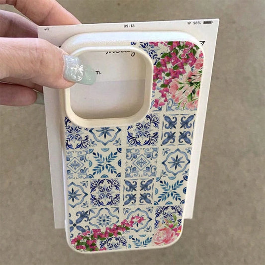 Floral Plaid Pattern Suitable For TPU, Suitable As Birthday And Christmas Gifts For Couples, Women, Daughters, Boyfriends, Girlfriends, And Teenage Girls