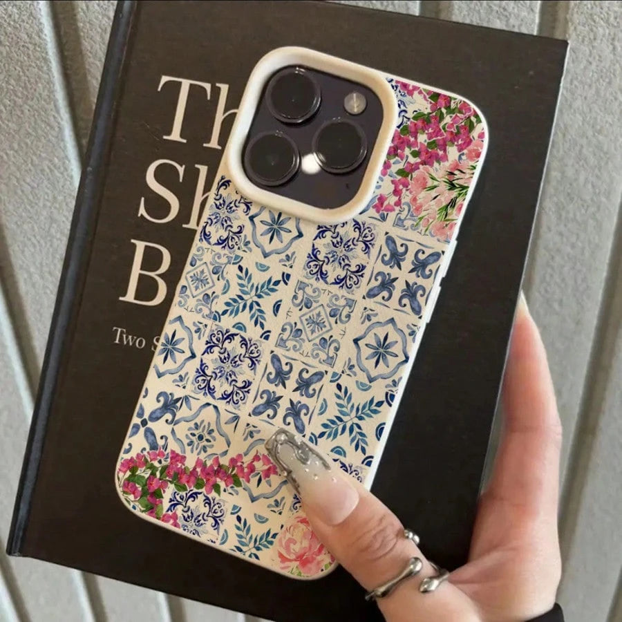 Floral Plaid Pattern Suitable For TPU, Suitable As Birthday And Christmas Gifts For Couples, Women, Daughters, Boyfriends, Girlfriends, And Teenage Girls