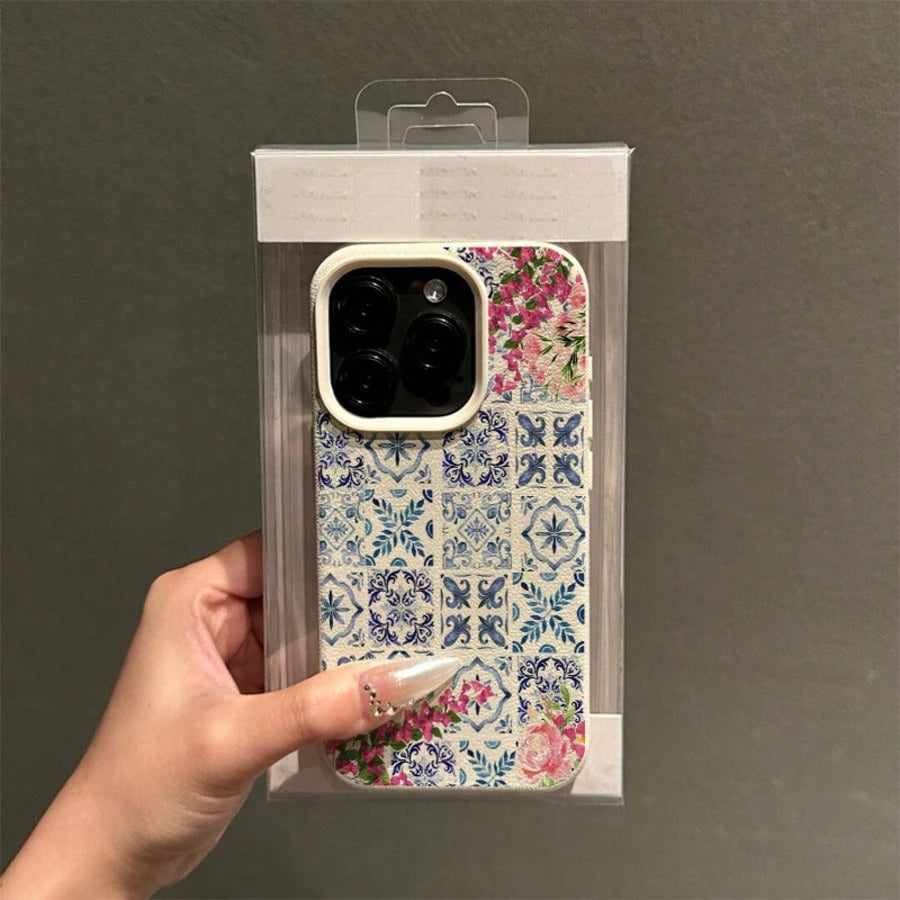 Floral Plaid Pattern Suitable For TPU, Suitable As Birthday And Christmas Gifts For Couples, Women, Daughters, Boyfriends, Girlfriends, And Teenage Girls