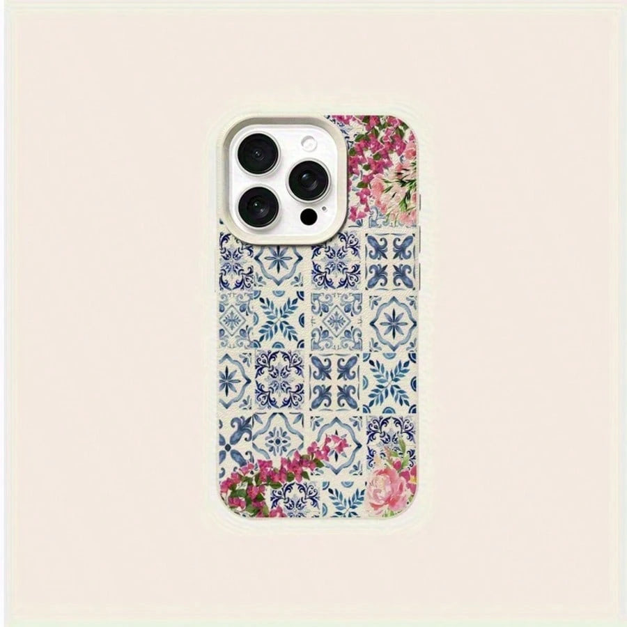 Floral Plaid Pattern Suitable For TPU, Suitable As Birthday And Christmas Gifts For Couples, Women, Daughters, Boyfriends, Girlfriends, And Teenage Girls