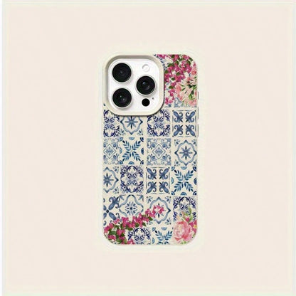 Floral Plaid Pattern Suitable For TPU, Suitable As Birthday And Christmas Gifts For Couples, Women, Daughters, Boyfriends, Girlfriends, And Teenage Girls