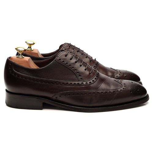 'Flore' Dark Brown Leather Oxford Brogue UK 7.5 G