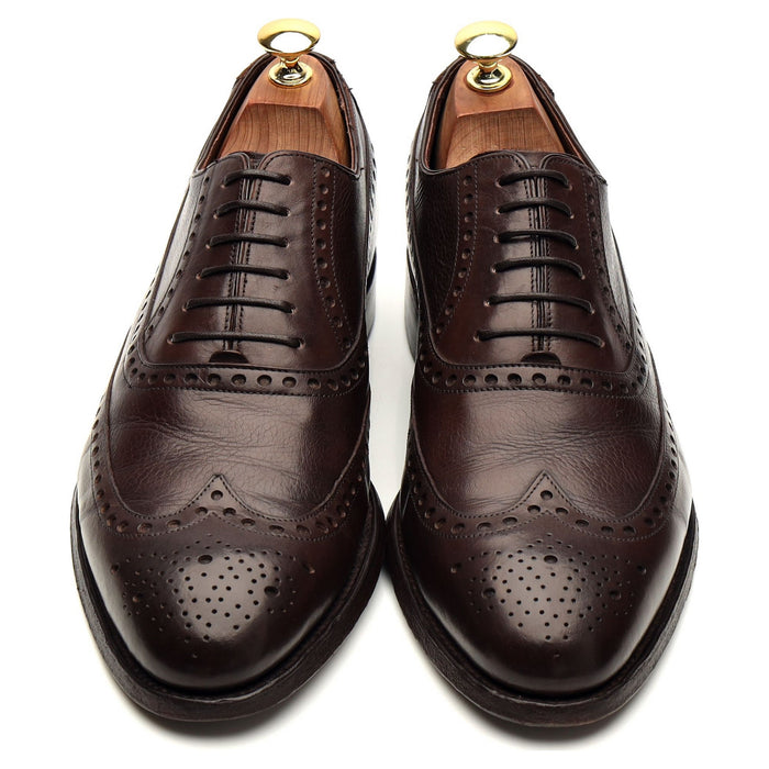 'Flore' Dark Brown Leather Oxford Brogue UK 7.5 G