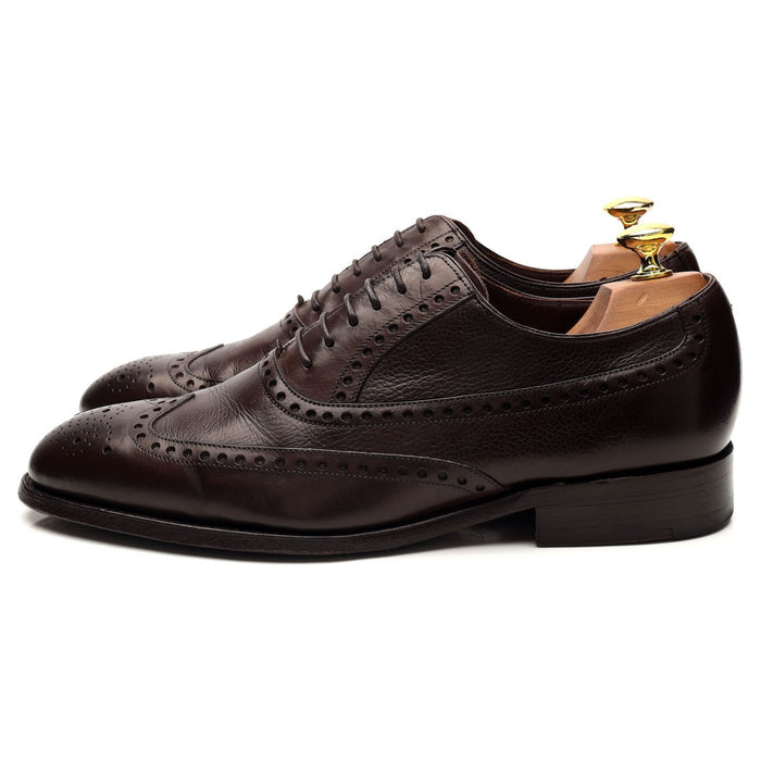 'Flore' Dark Brown Leather Oxford Brogue UK 7.5 G
