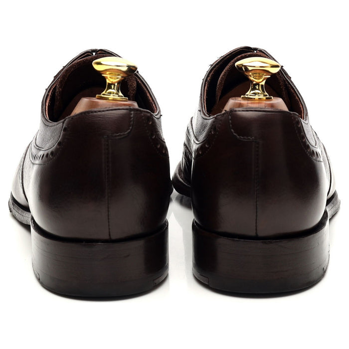 'Flore' Dark Brown Leather Oxford Brogue UK 7.5 G
