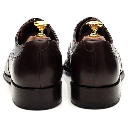 'Flore' Dark Brown Leather Oxford Brogue UK 7.5 G