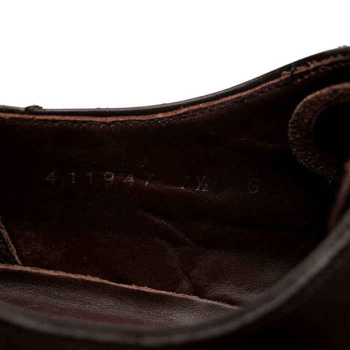 'Flore' Dark Brown Leather Oxford Brogue UK 7.5 G