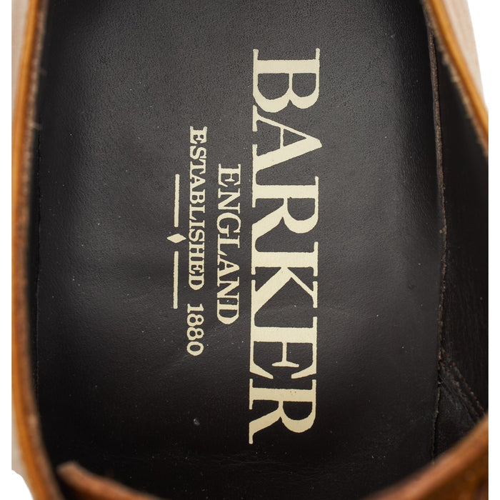 'Flynn' Tan Brown Leather Oxford Brogues UK 7.5 G