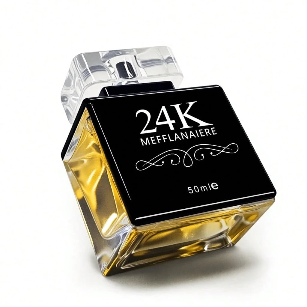 FMALOL 50ml 24K BLACK Perfume Citrus Top Amber Cedar Base Fragrance,Suitable For Any Occasion, The Best Gift, A Neutral Perfume